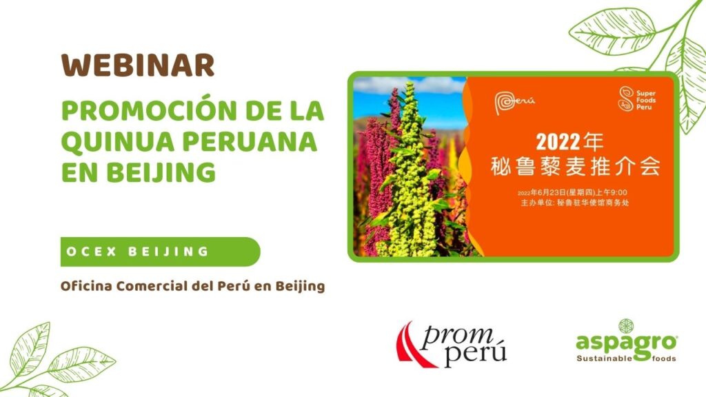 Webinar: Promoción de la quinua peruana en Beijing